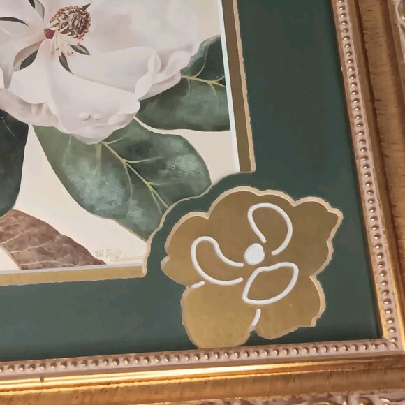 VTG Afternoon Magnolia Print By Waltraud Fuchs von Schwarzbek Matted & Framed - Picture 10 of 16